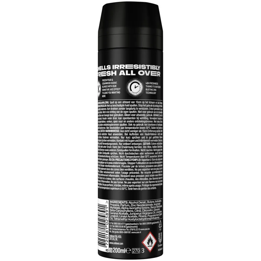 Axe 6x Deodorant Bodyspray Black 200 ml