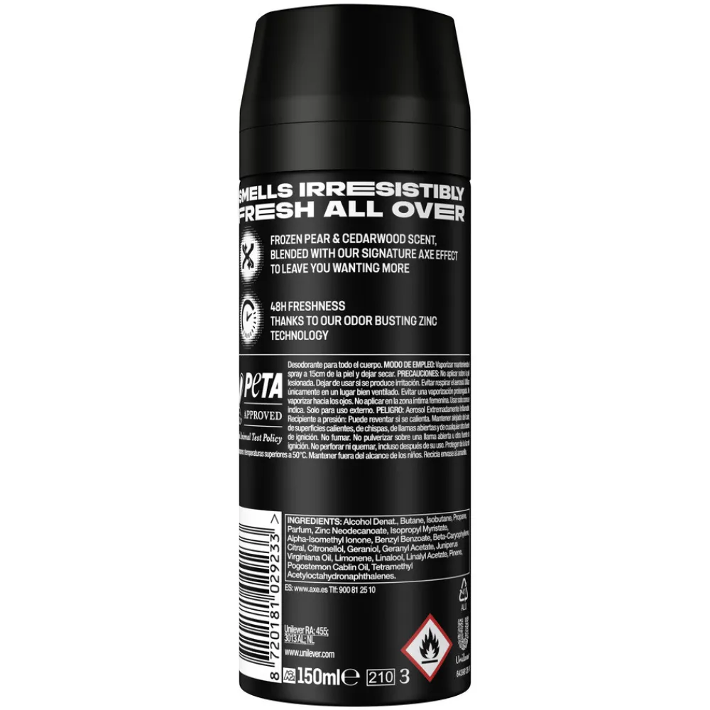 Axe 6x Deodorant Bodyspray Black 150 ml