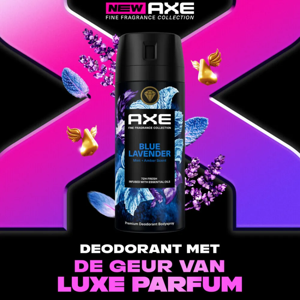 Axe 6x Deodorant Bodyspray Blue Lavender 150 ml