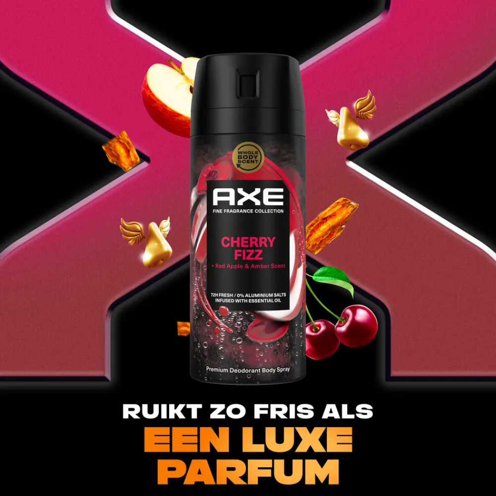 Axe 6x Deodorant Bodyspray Cherry Fizz 150 ml