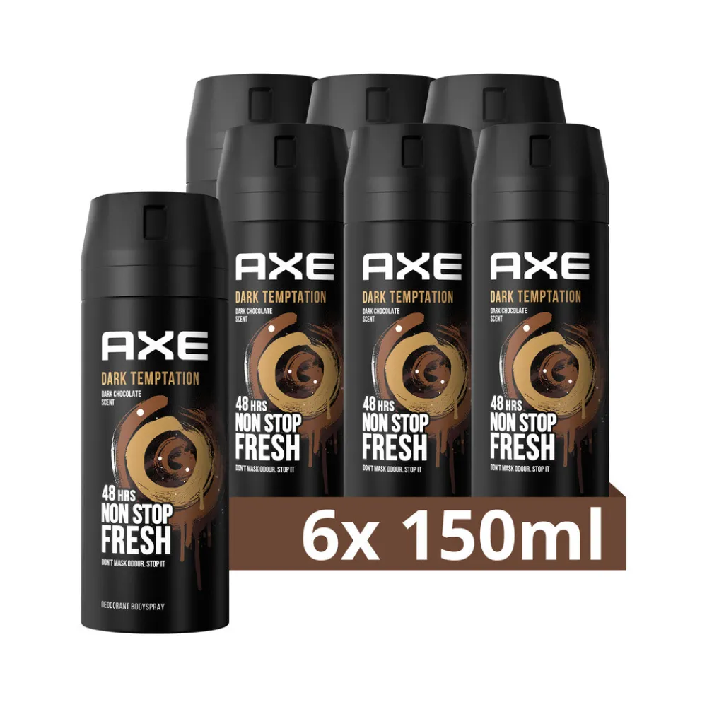 Axe 6x Deodorant Bodyspray Dark Temptation 150 ml