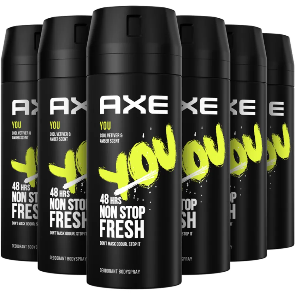 Axe 6x Deodorant Bodyspray You 150 ml