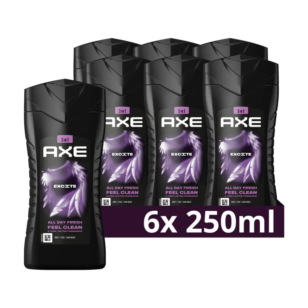 Axe 6x Douchegel Excite 250 ml