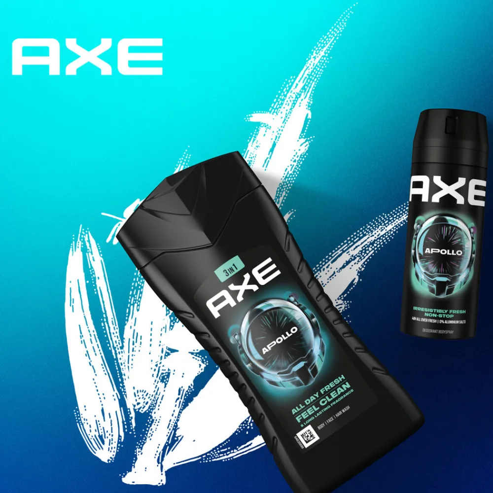 Axe 6x 3-in-1 Douchegel Apollo 250 ml