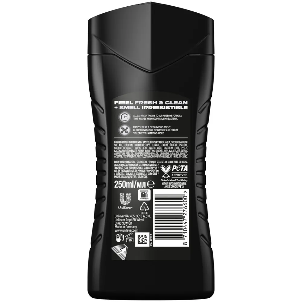 Axe 6x 3-in-1 Douchegel Black 250 ml