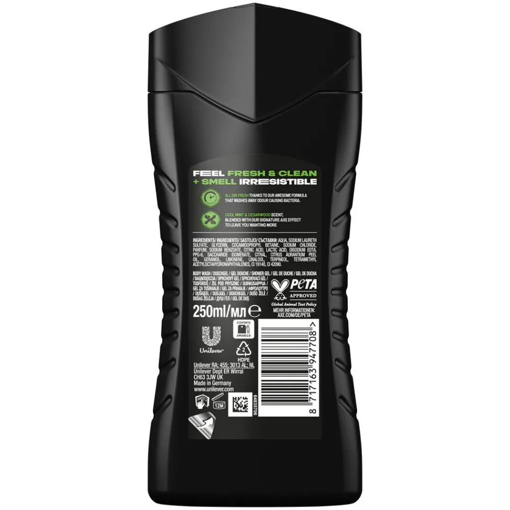 Axe 6x 3-in-1 Douchegel Green Mojito & Cedarwood 250 ml