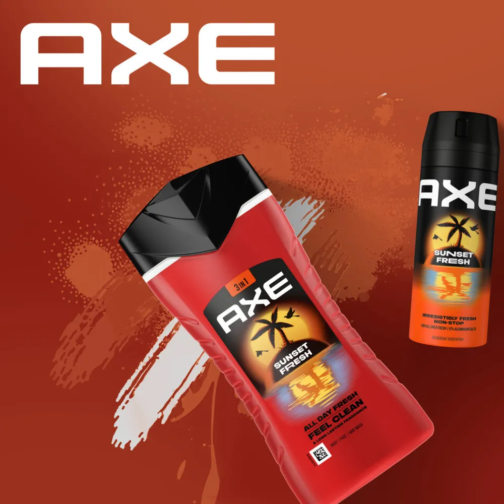 Axe 6x 3-in-1 Douchegel Sunset Fresh 250 ml