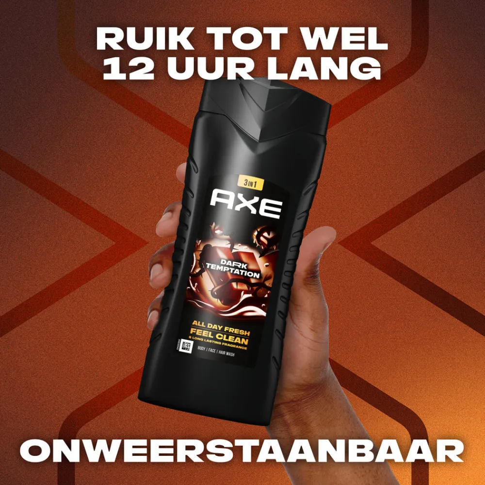 Axe 6x 3-in-1 Douchegel XL Dark Temptation 400 ml