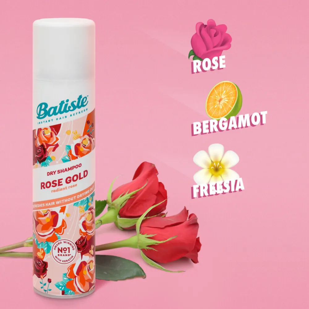 Batiste 6x Droogshampoo Rose Gold 200 ml