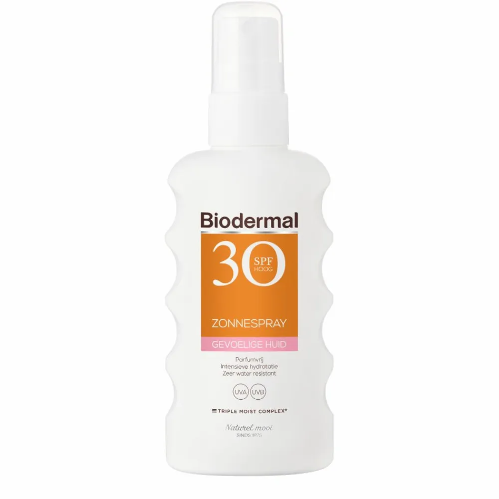 Biodermal 2x Zonnespray Gevoelige Huid SPF 30 175 ml