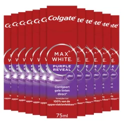 Colgate 12x Tandpasta Max White Purple Reveal 75 ml