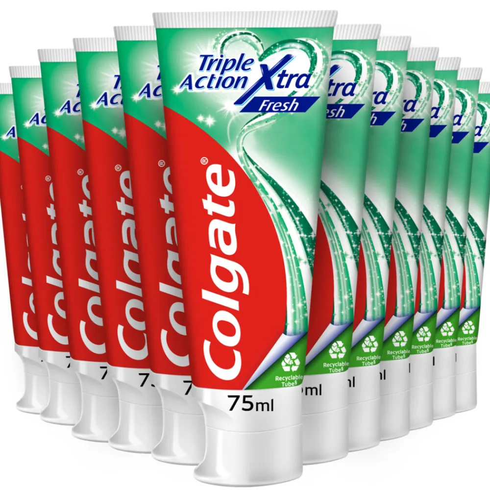 Colgate 12x Tandpasta Triple Action Extra Fresh 75 ml