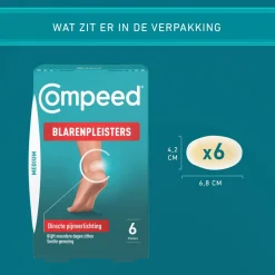 Compeed 2x Blarenpleister Medium 6 stuks