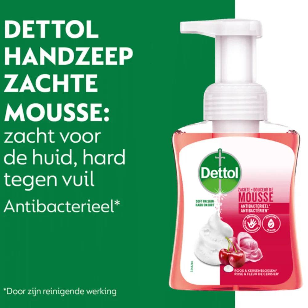 Dettol 6x Foam Handzeep Rozen & Kers 250 ml