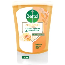 Dettol 3x No-Touch Handzeep Refill Extra Care Honey & Sheabutter 250 ml