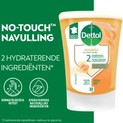 Dettol 3x No-Touch Handzeep Refill Extra Care Honey & Sheabutter 250 ml