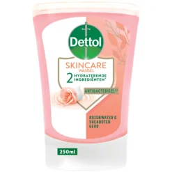 Dettol 5x No Touch Wasgel Navulling Rozenwater & Sheabutter 250 ml