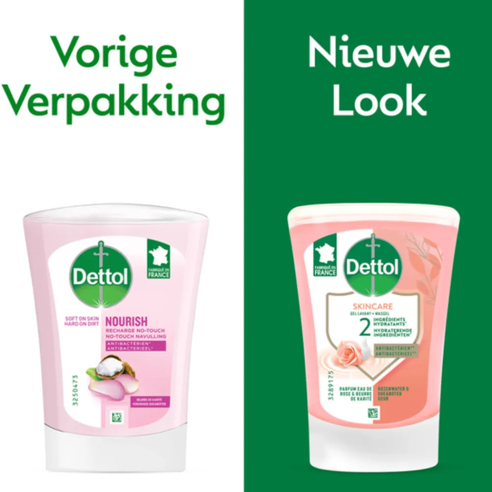 Dettol 5x No Touch Wasgel Navulling Rozenwater & Sheabutter 250 ml