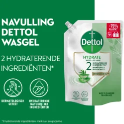 Dettol 6x Refill Handzeep Hydrating Aloe Vera 500 ml