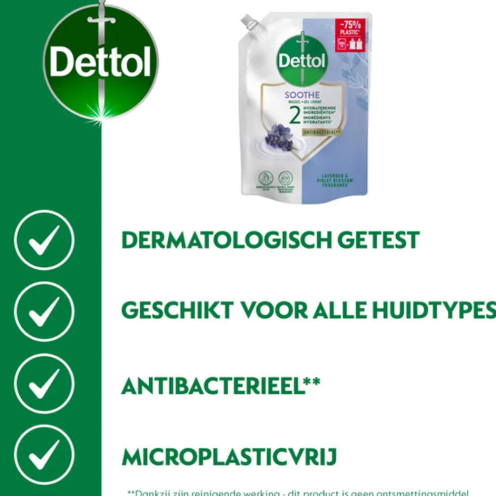 Dettol 6x Refill Handzeep Relaxing Lavender 500 ml