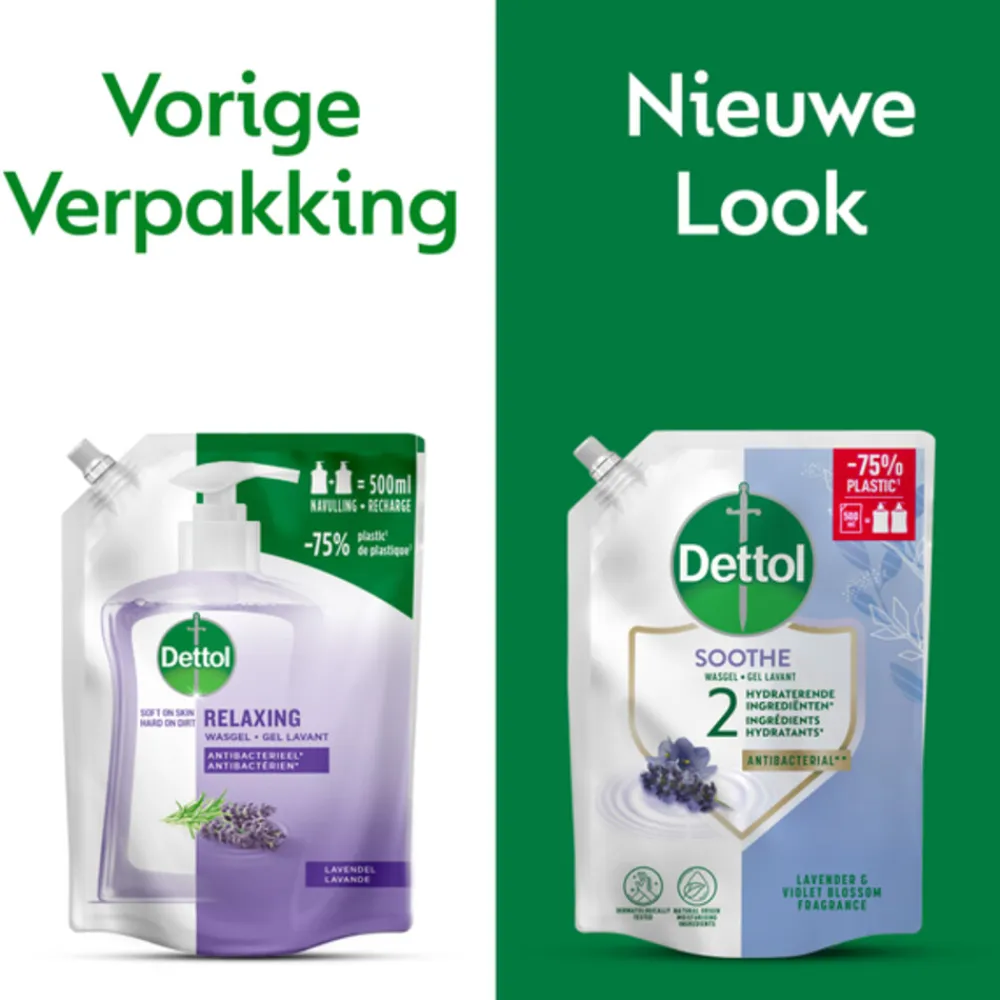 Dettol 6x Refill Handzeep Relaxing Lavender 500 ml