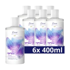 Dove 6x Bath Therapy Renew Badschuim & Douchgel 400 ml