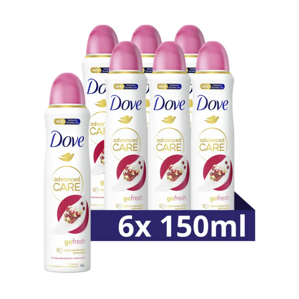 Dove 6x Deodorant Spray Pomegranate & Lemon Verbena 150 ml