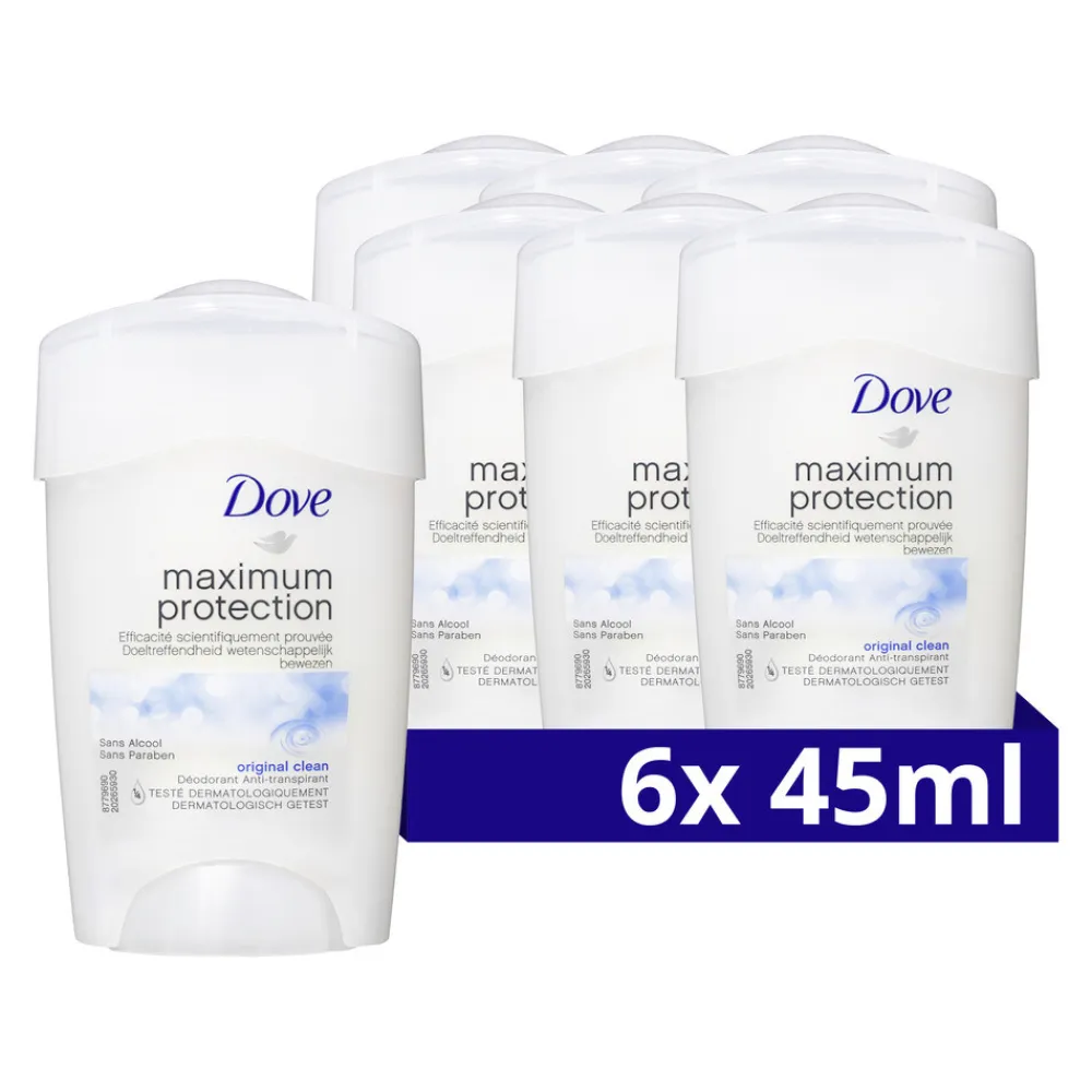 Dove 6x Deodorant Stick Maximum Protection Original 45 ml
