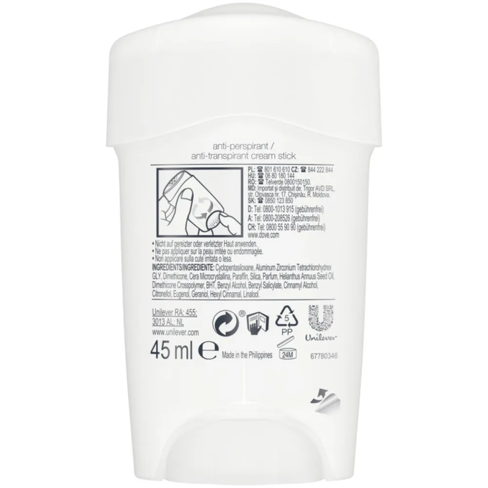 Dove 6x Deodorant Stick Maximum Protection Original 45 ml