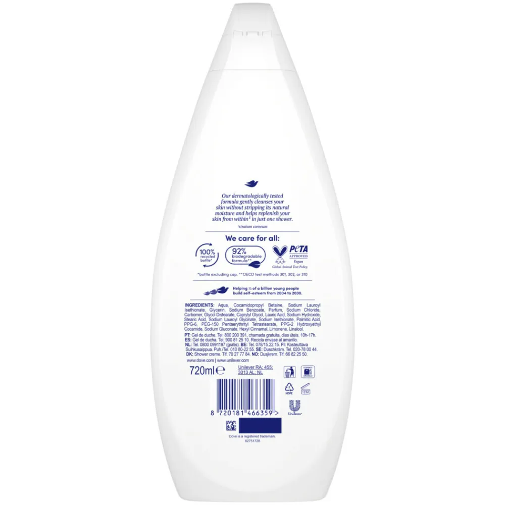 Dove 6x Douchecrème Hydrate 720 ml