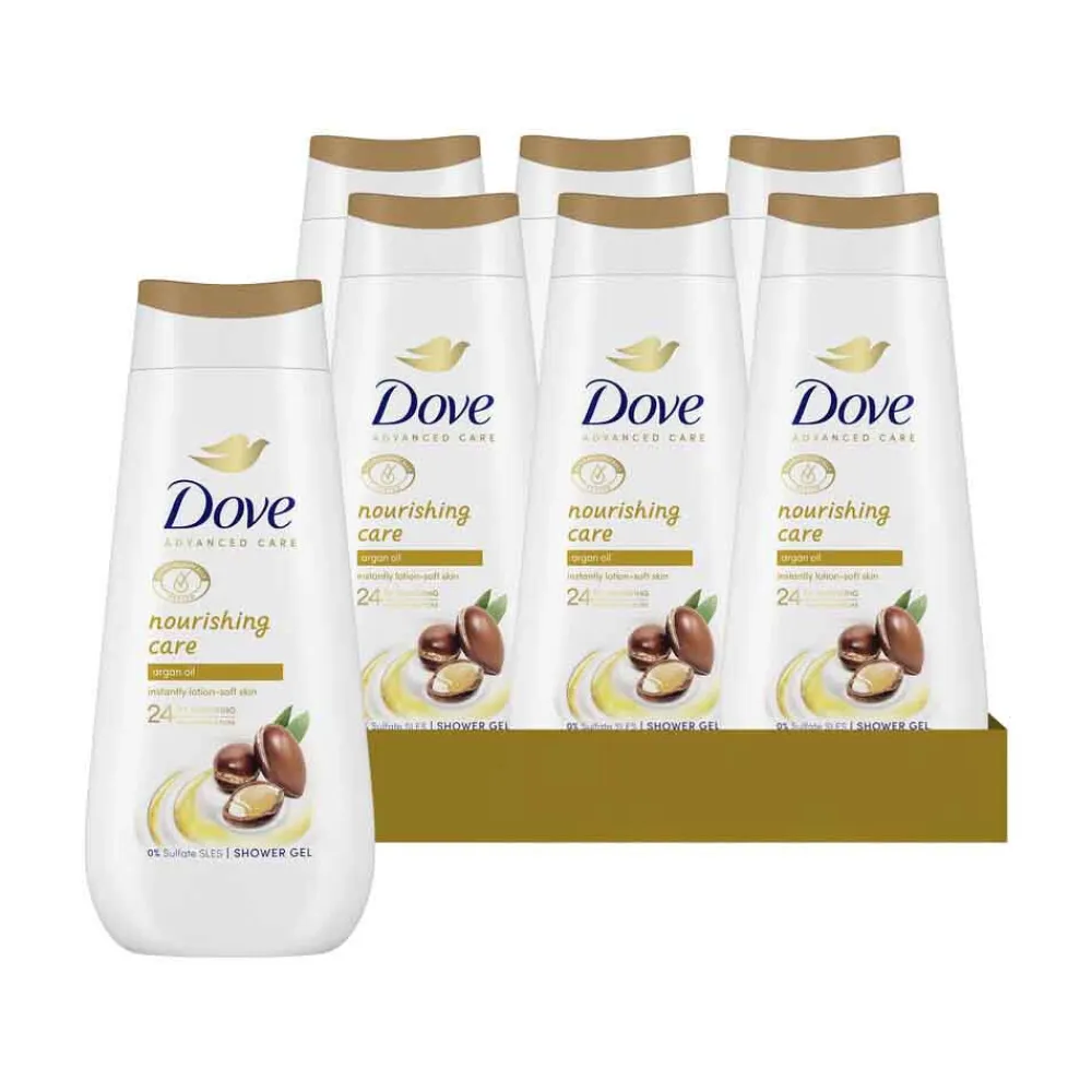 Dove 6x Douchecrème Nourishing Care 225 ml