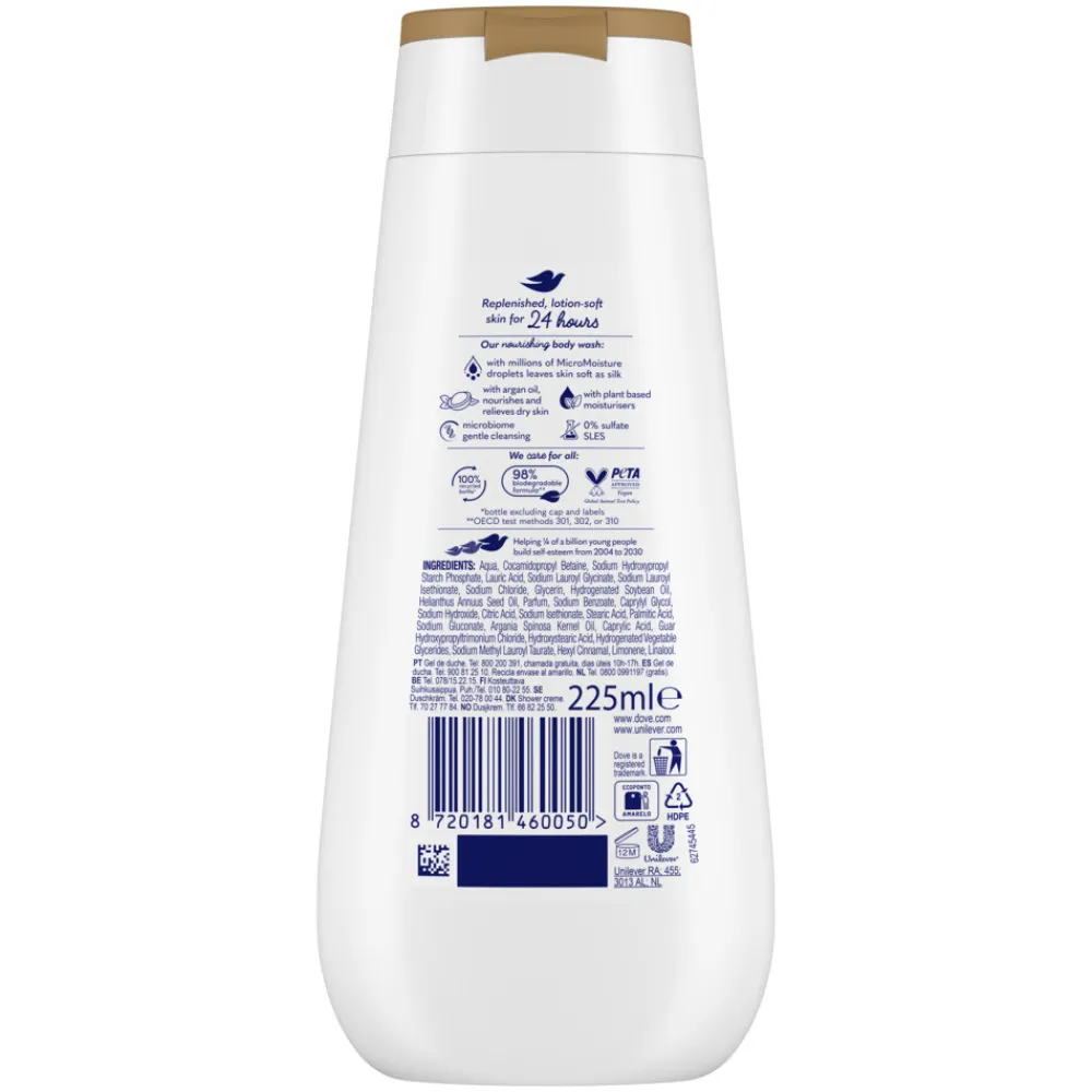 Dove 6x Douchecrème Nourishing Care 225 ml