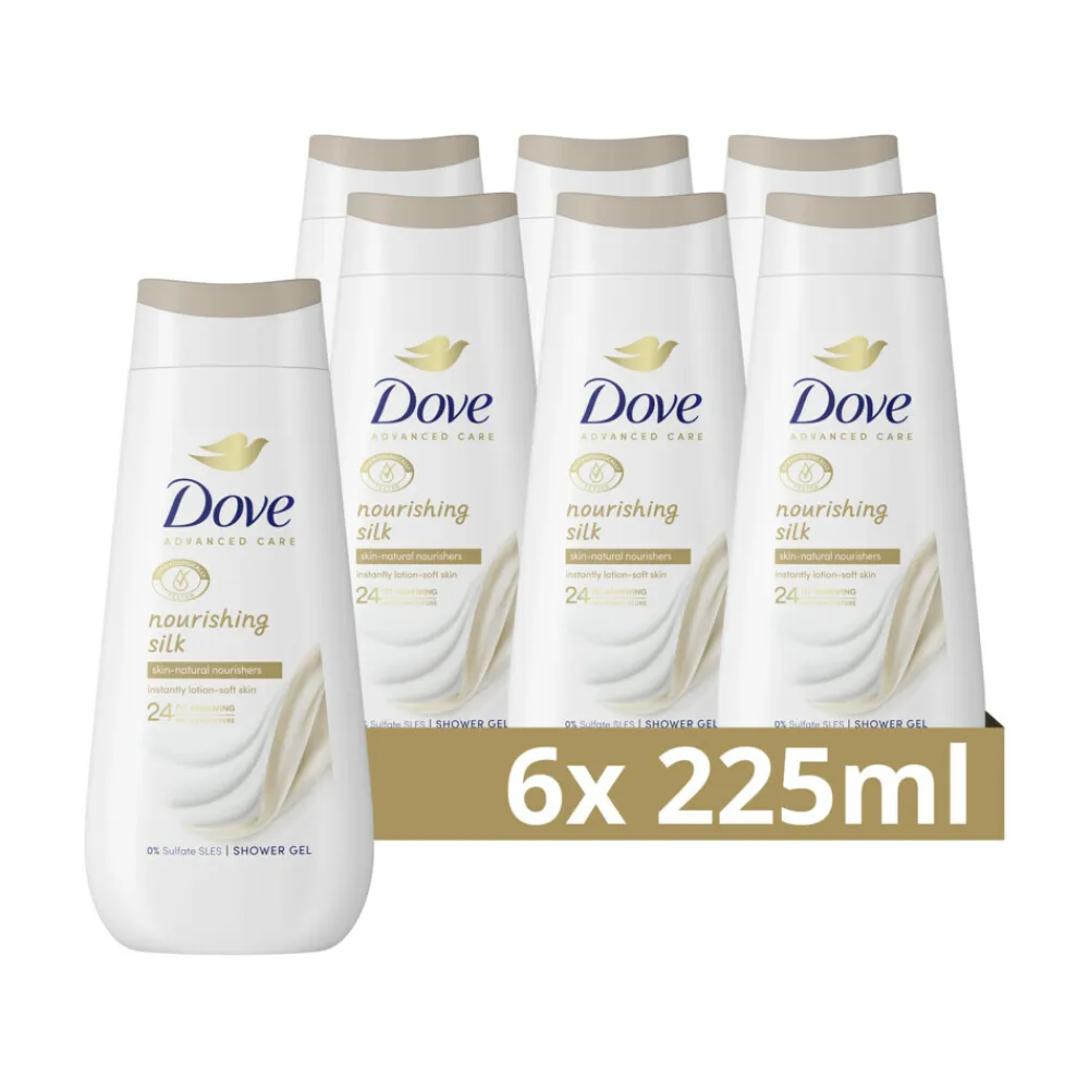 Dove 6x Douchecrème Nourishing Silk 225 ml