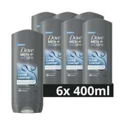 Dove 6x Douchegel Men+ Care Clean Comfort 400 ml