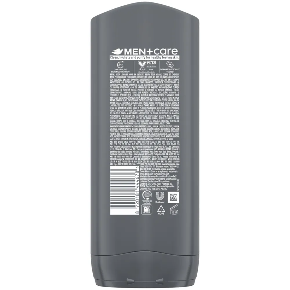 Dove 6x Douchegel Men+ Care Eucalyptus + Mint 400 ml