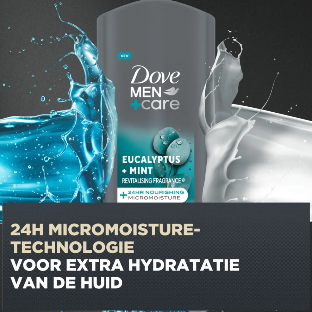 Dove 6x Douchegel Men+ Care Eucalyptus + Mint 400 ml