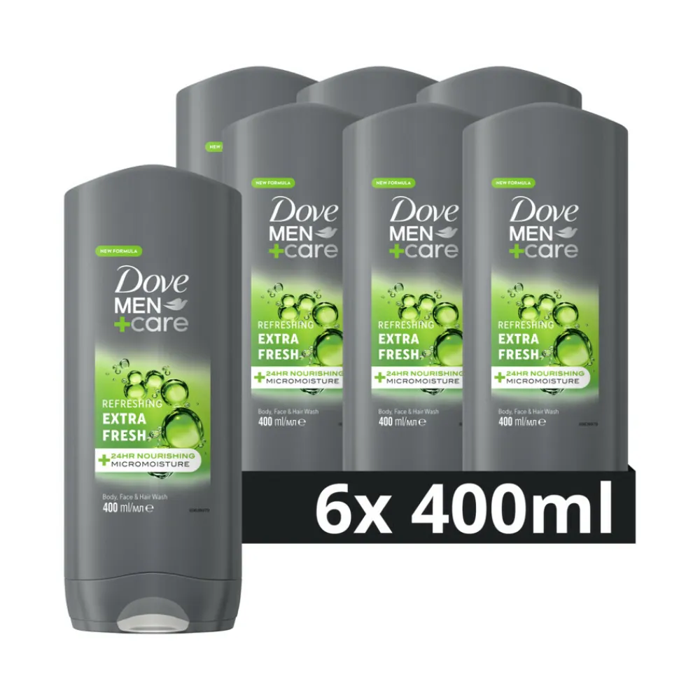 Dove 6x Douchegel Men+ Care Extra Fresh 400 ml
