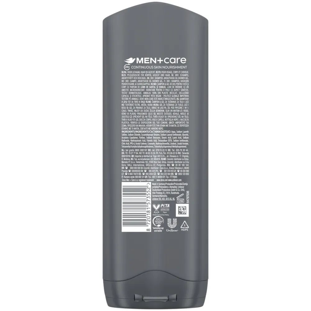 Dove 6x Douchegel Men+ Care Sandalwood & Vanilla 250 ml