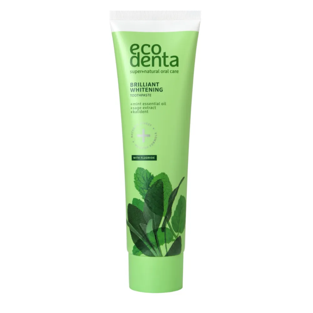 Ecodenta 4x Tandpasta Whitening Muntolie & Salie-extract 100 ml