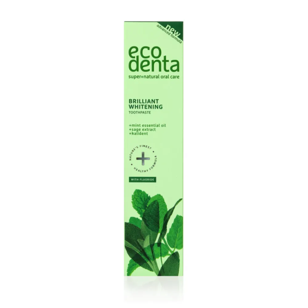Ecodenta 4x Tandpasta Whitening Muntolie & Salie-extract 100 ml