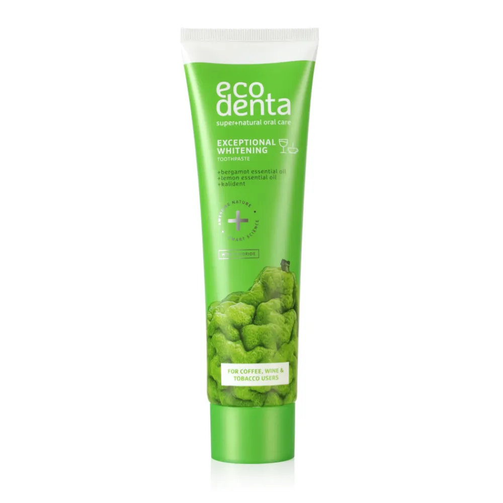 Ecodenta 4x Tandpasta Whitening Bergamot Citroenoliën & Kalident 100 ml