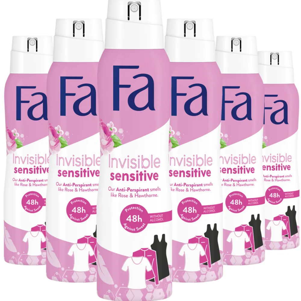 Fa 6x Deodorant Spray Invisible Sensitive 150 ml