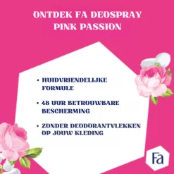 Fa 6x Deodorant Spray Pink Passion 150 ml