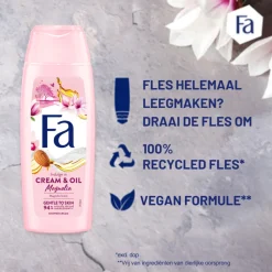 Fa 6x Douchecrème Cream Oil Silk Magnolia 250 ml
