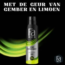 Fa 6x Men Deodorant Spray Sport Energy Boost 150 ml