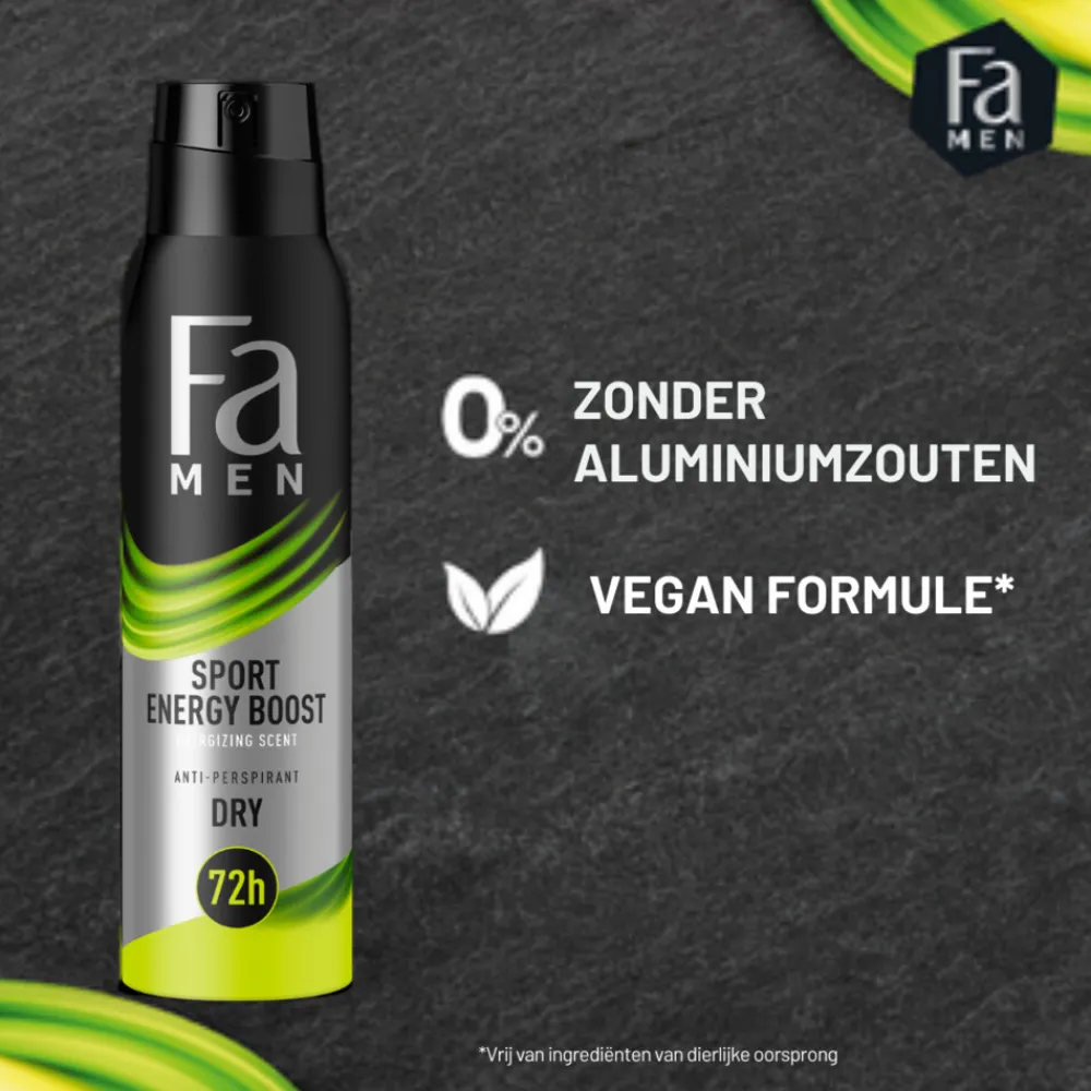Fa 6x Men Deodorant Spray Sport Energy Boost 150 ml