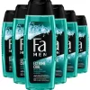 Fa 6x Men Douchegel en Shampoo Extreme Cool 250 ml