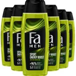 Fa 6x Men Douchegel en Shampoo Sport Energy Boost 250 ml