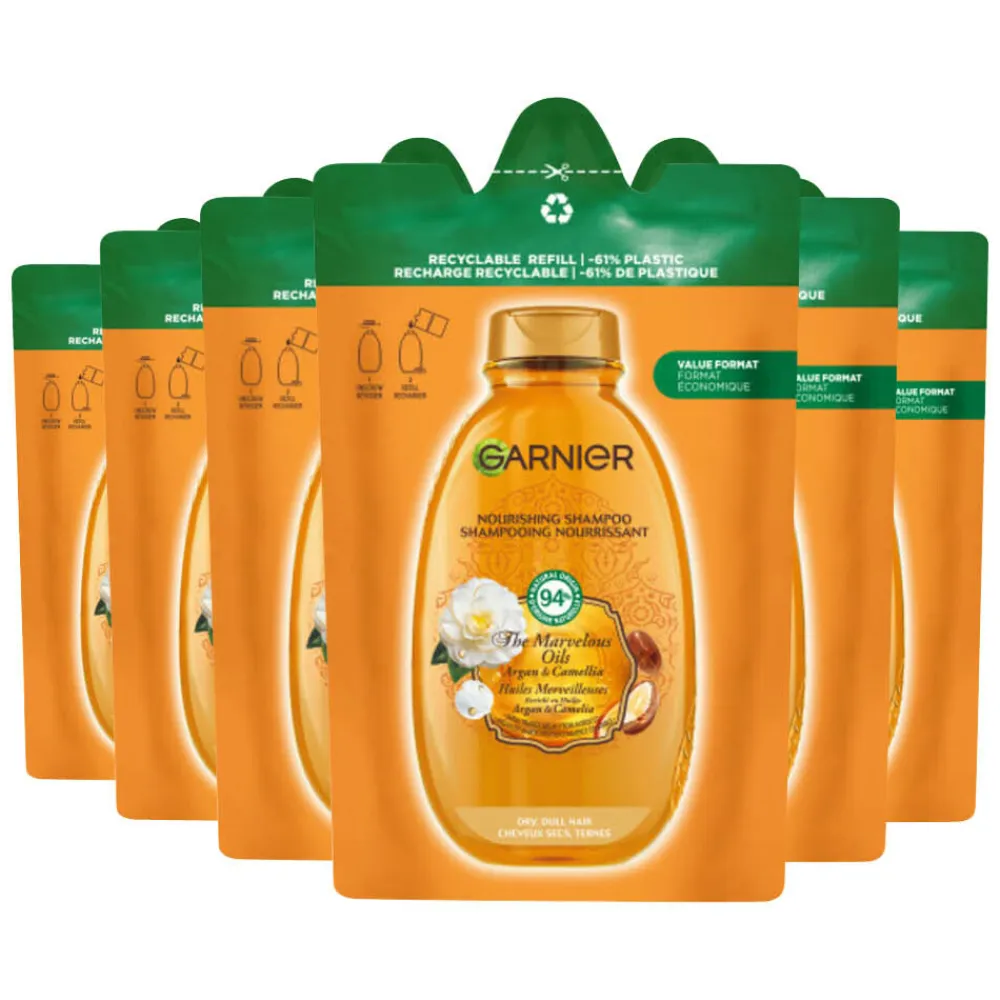 Garnier 6x Loving Blends Argan- en Cameliaolie Shampoo Refill 250 ml