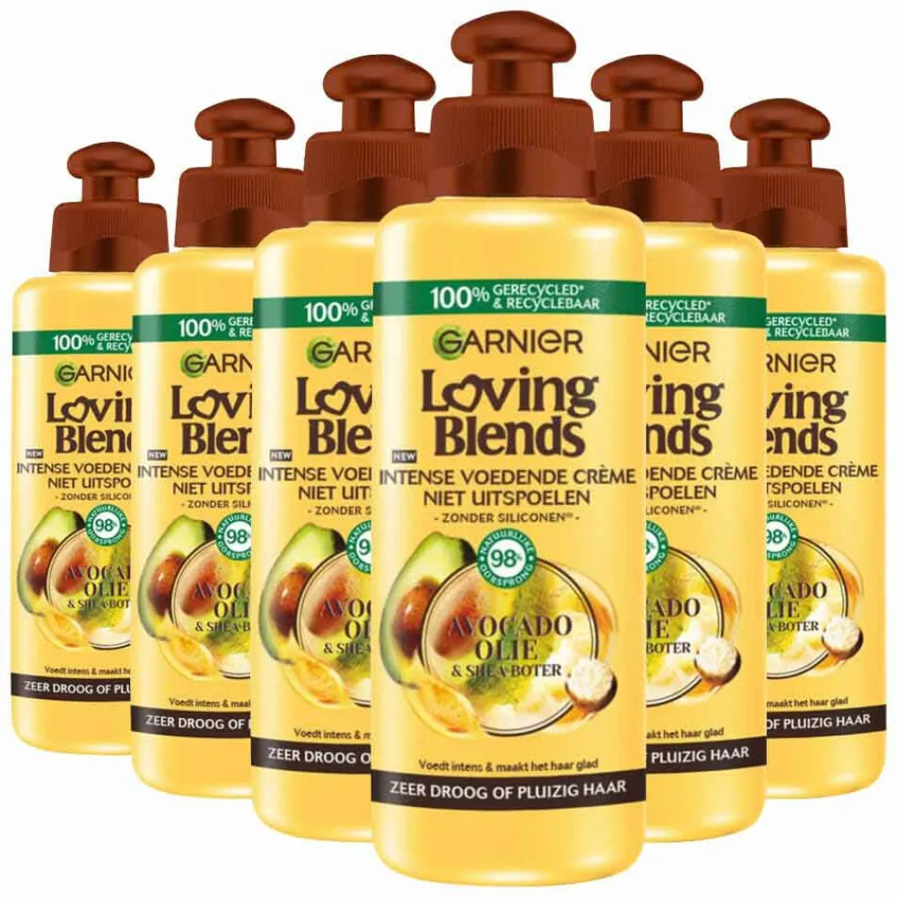 Garnier 6x Loving Blends Avocado Olie en Shea Boter Leave-in Crème 200 ml
